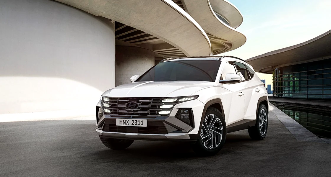 Premium Hyundai Tucson prepared for chauffeur and airport transfer service in Pakistan